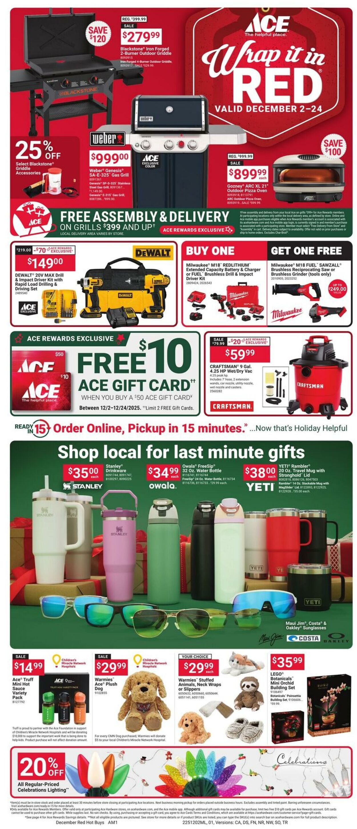Weekly ad Ace Hardware 12/02/2025 - 12/24/2025