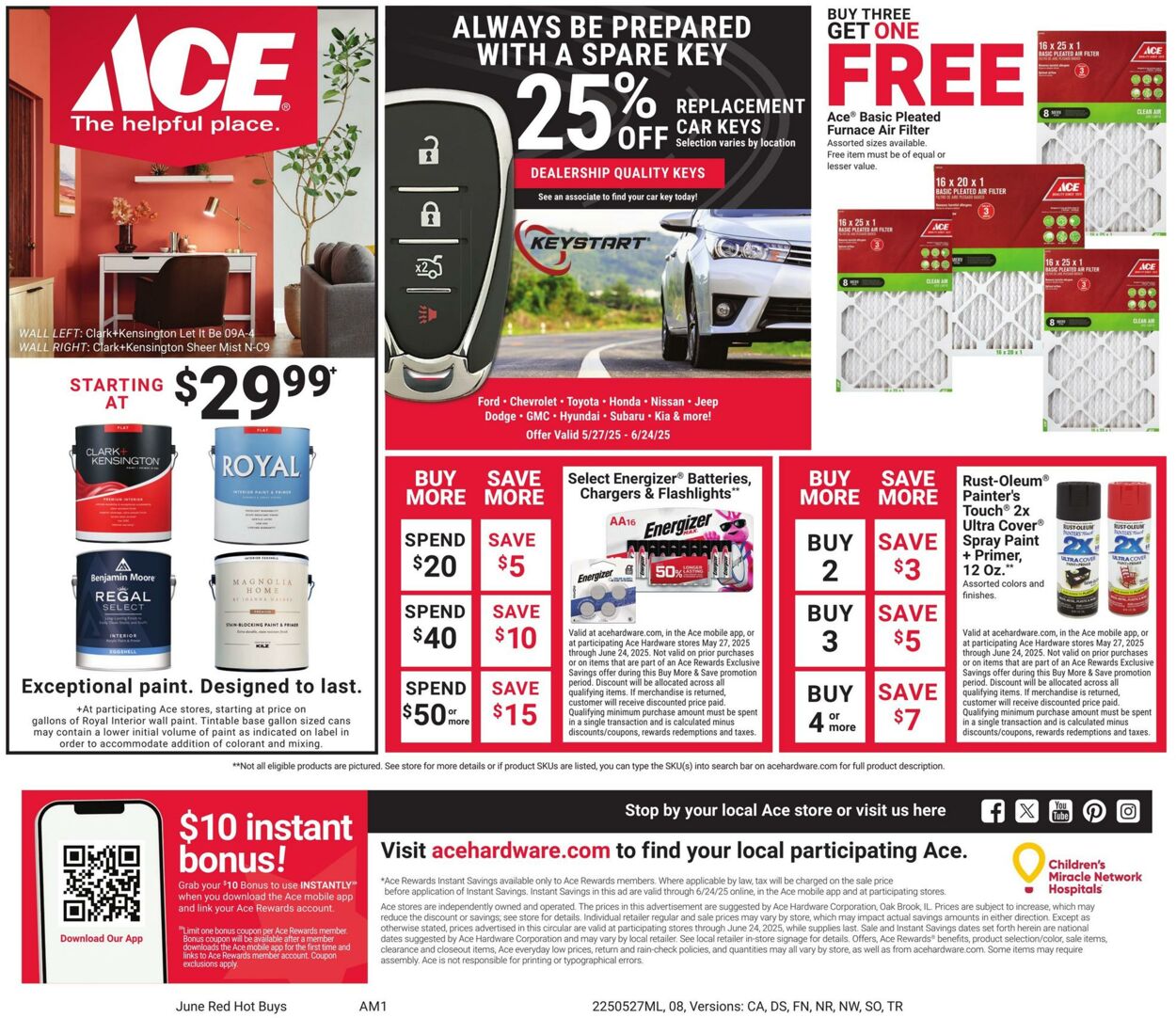 Weekly ad Ace Hardware 05/27/2025 - 06/24/2025