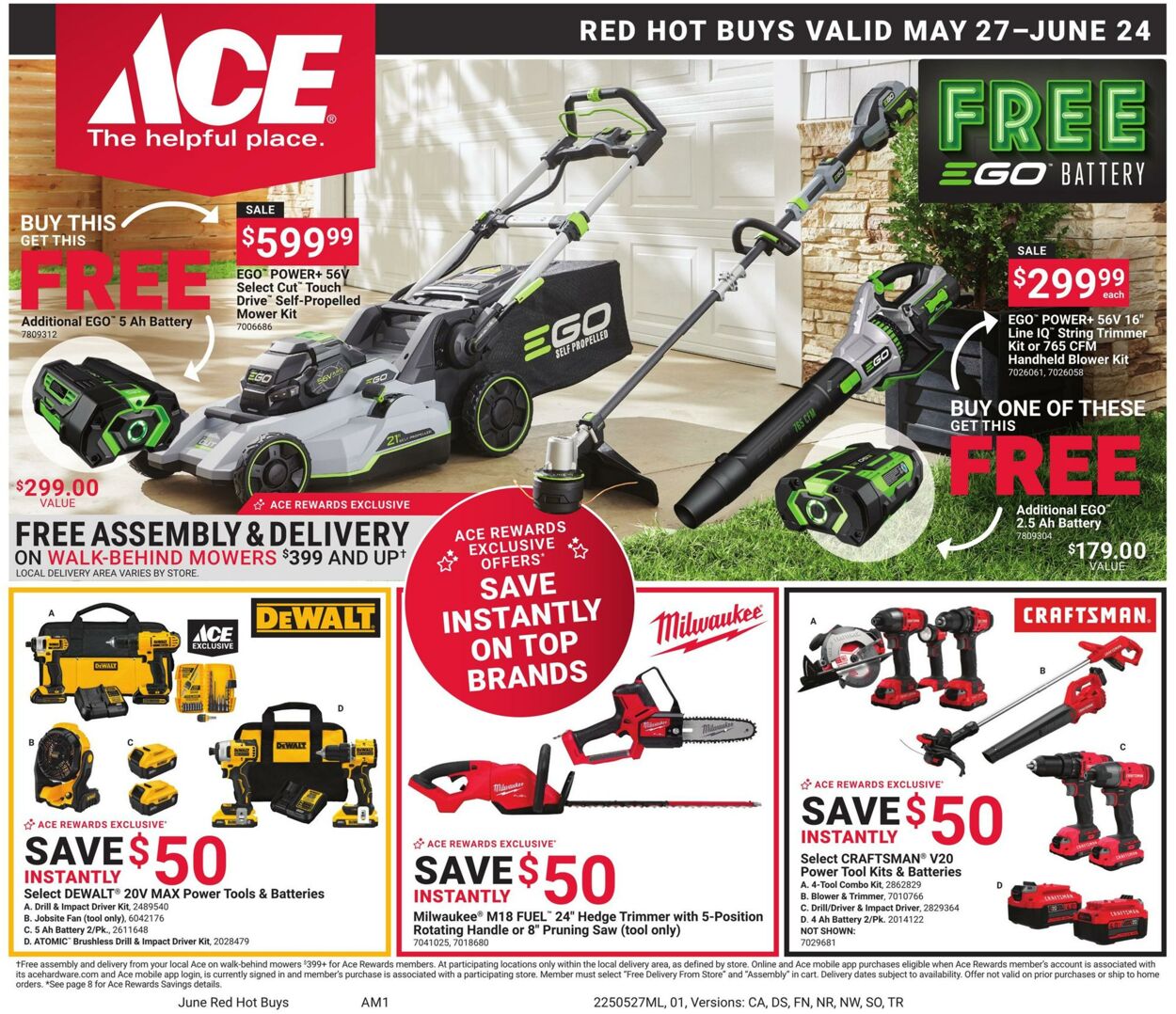 Weekly ad Ace Hardware 05/27/2025 - 06/24/2025