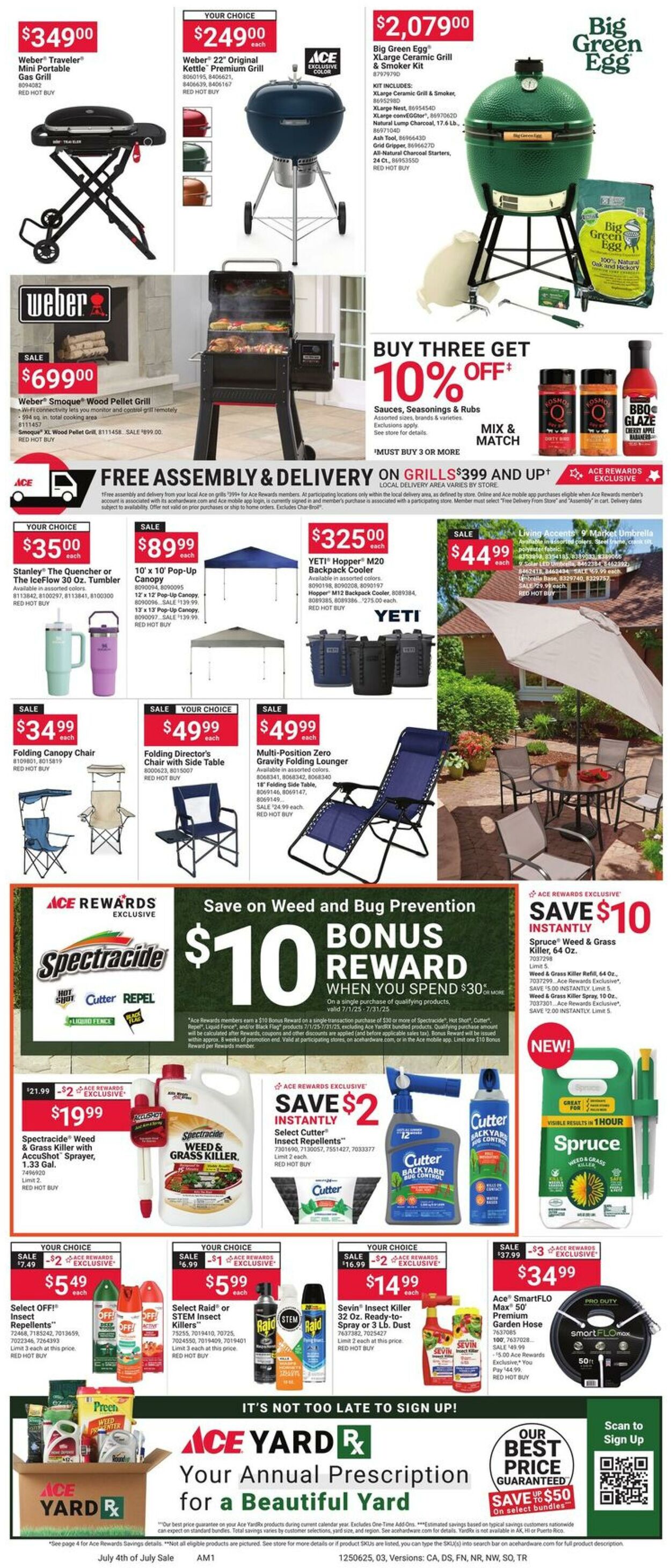 Weekly ad Ace Hardware 06/25/2025 - 07/07/2025