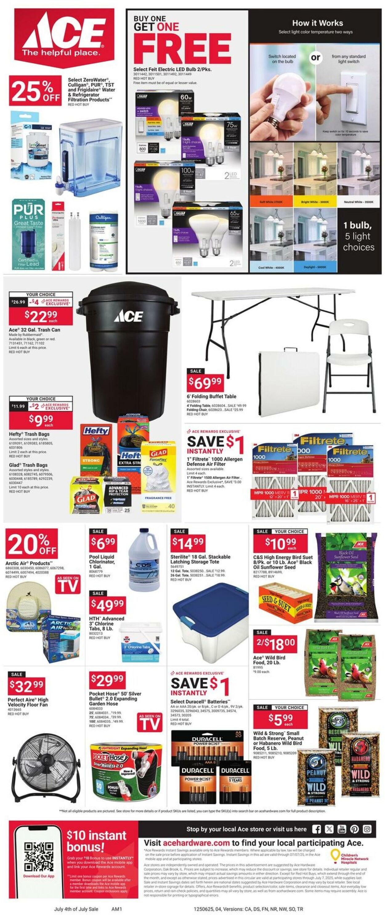 Weekly ad Ace Hardware 06/25/2025 - 07/07/2025