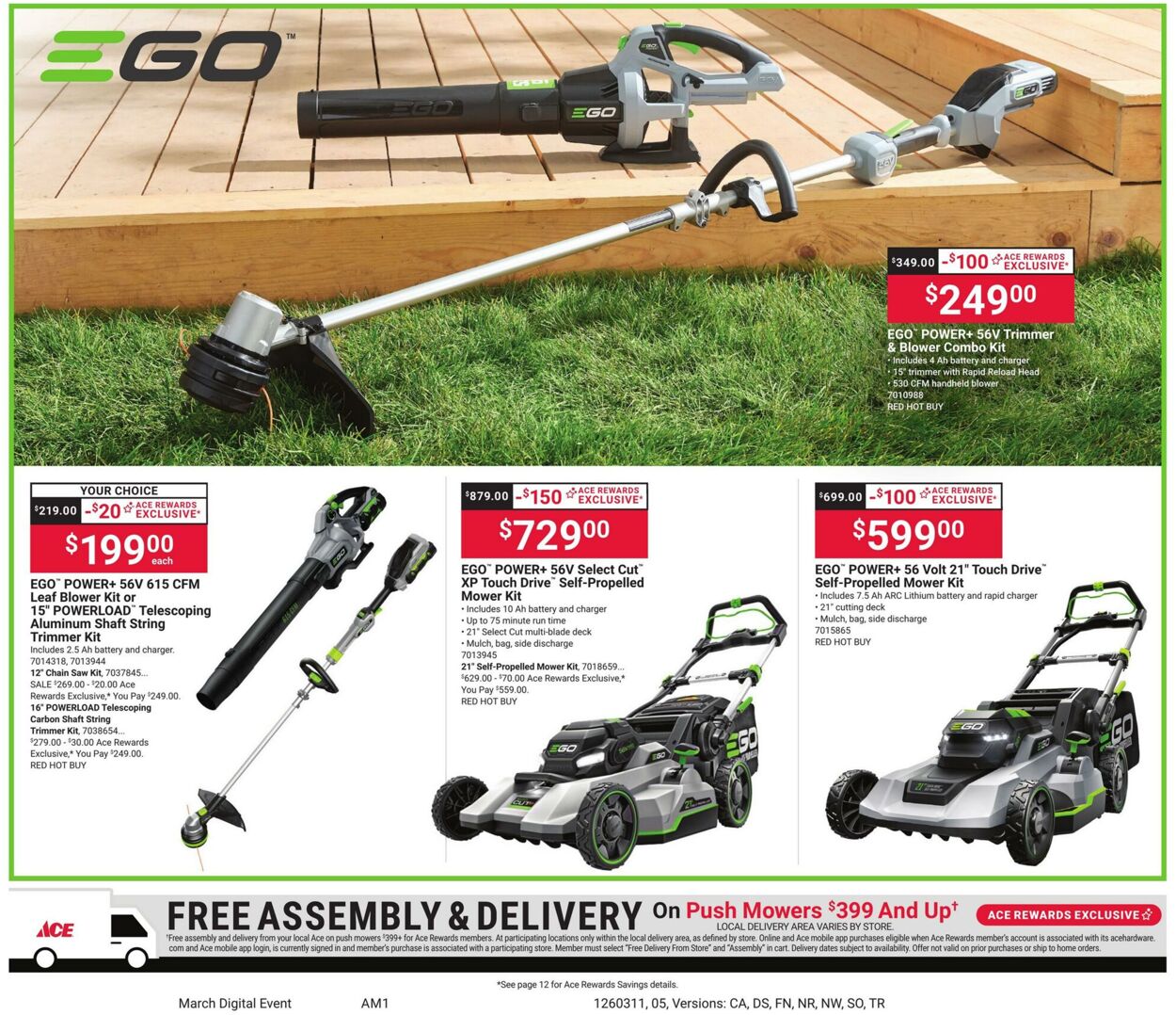 Weekly ad Ace Hardware 03/11/2026 - 03/23/2026
