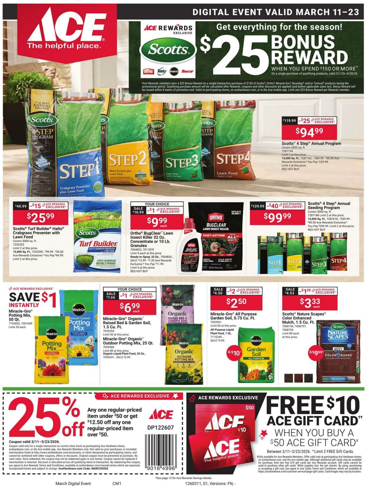 Weekly ad Ace Hardware 03/11/2026 - 03/23/2026