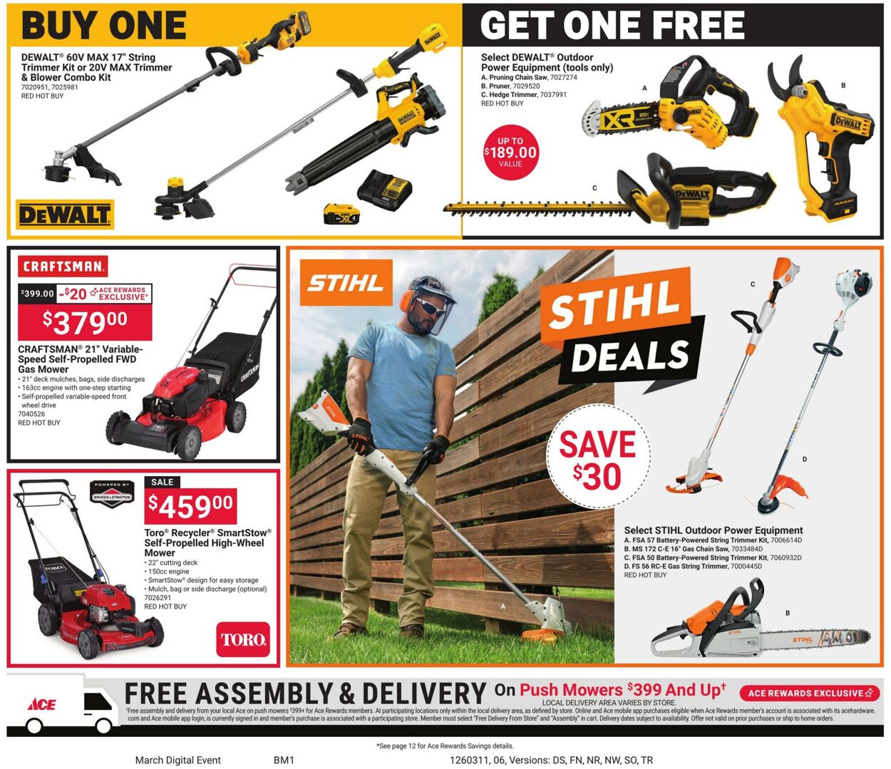 Weekly ad Ace Hardware 03/11/2026 - 03/23/2026