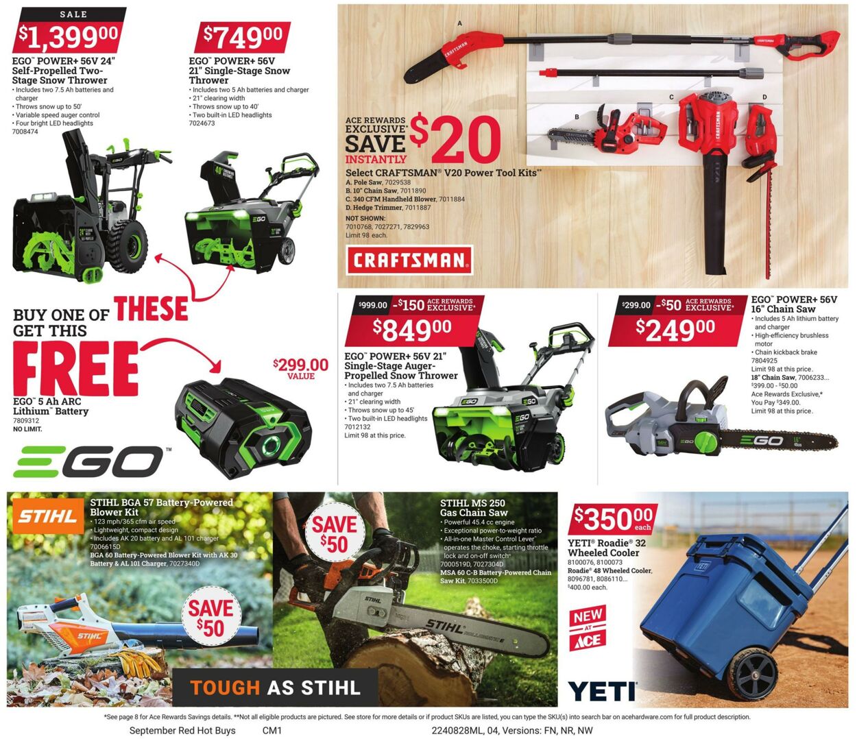 Weekly ad Ace Hardware 08/28/2024 - 09/30/2024