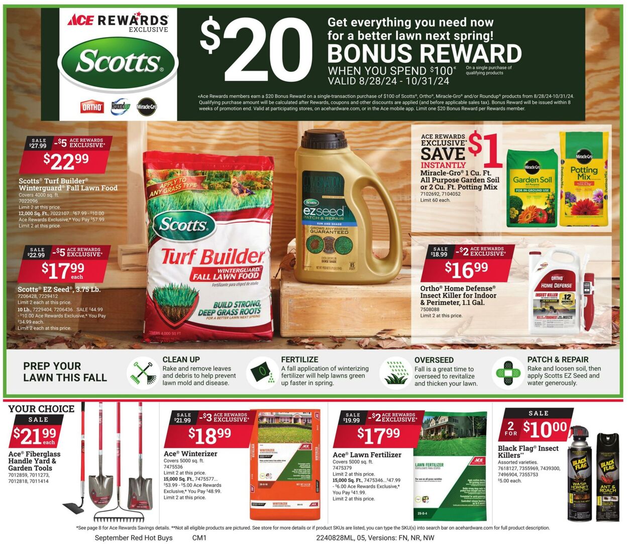 Weekly ad Ace Hardware 08/28/2024 - 09/30/2024