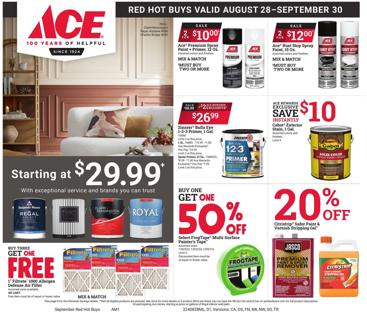 Weekly ad Ace Hardware 08/28/2024 - 09/30/2024