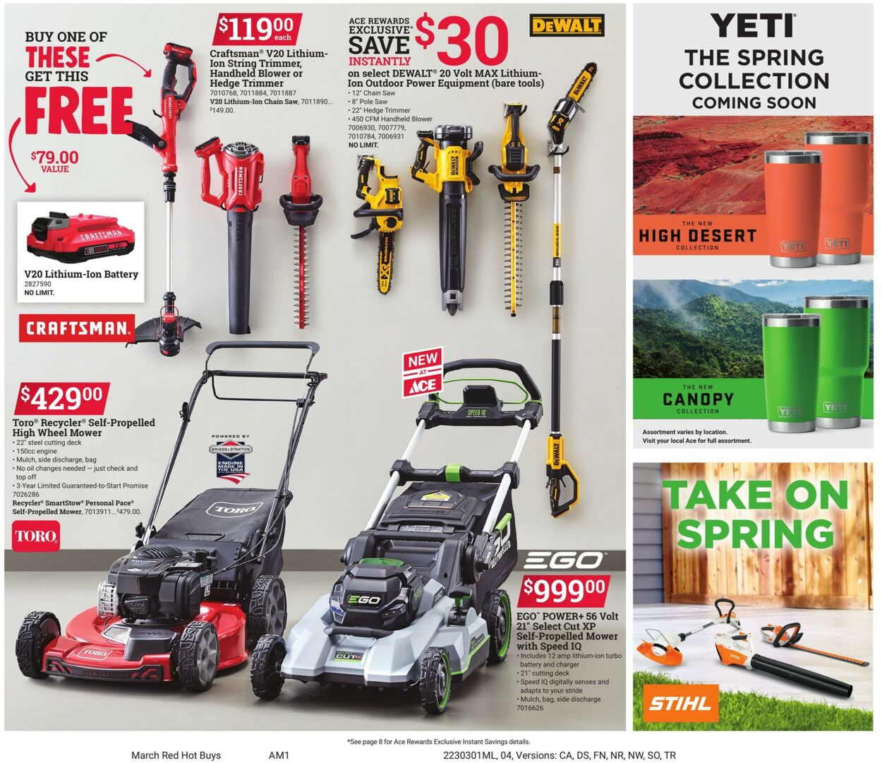 Weekly ad Ace Hardware 03/01/2023 - 03/31/2023