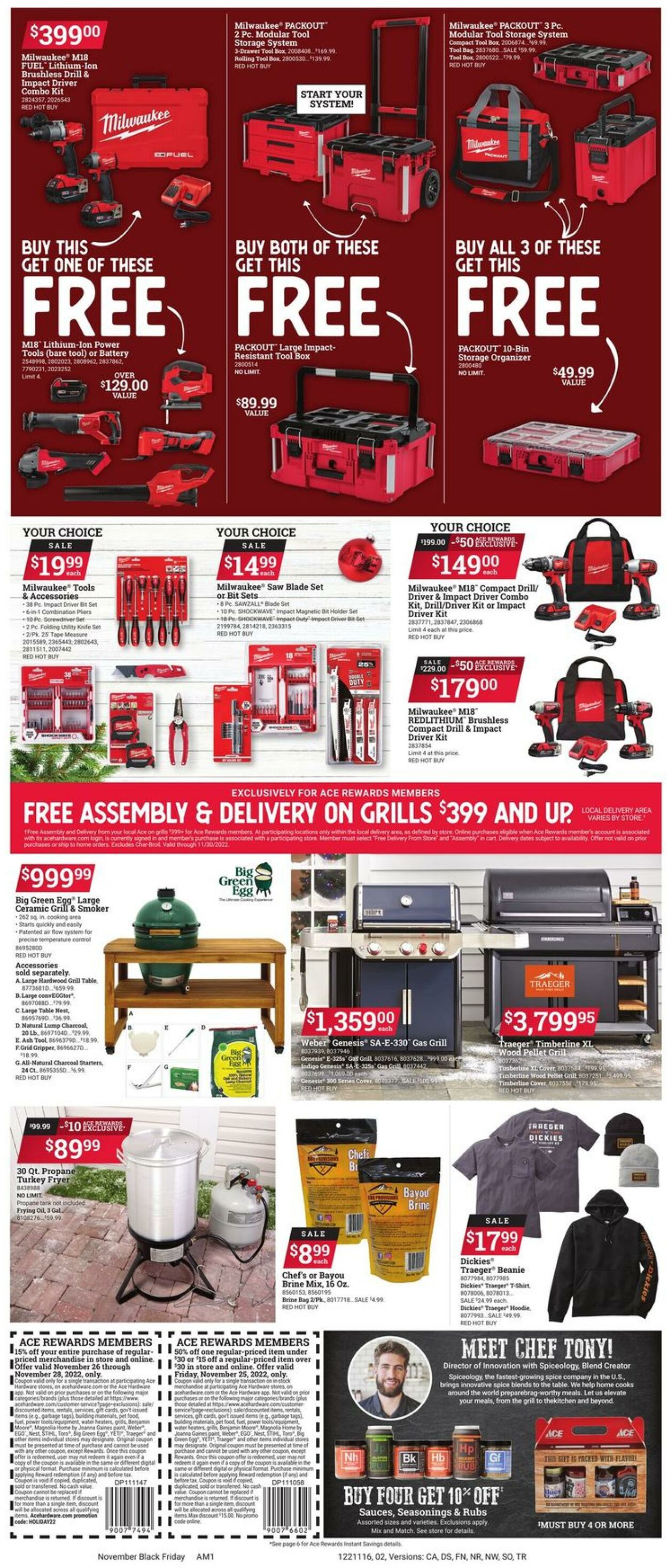 Weekly ad Ace Hardware 11/16/2022 - 11/30/2022