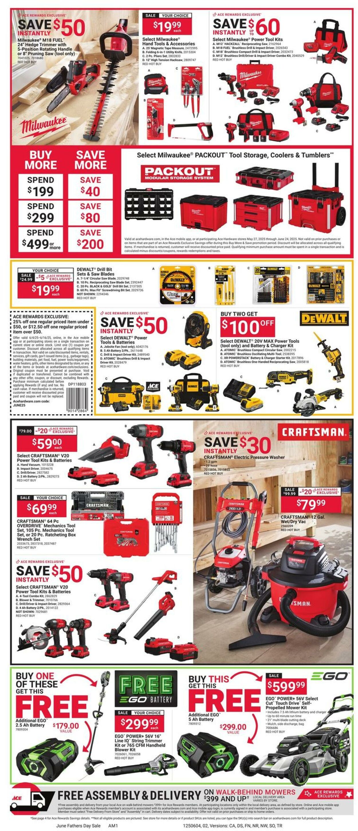 Weekly ad Ace Hardware 06/04/2025 - 06/16/2025