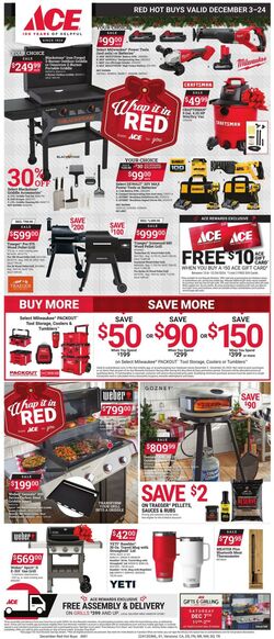 Weekly ad Ace Hardware 08/28/2024 - 09/30/2024