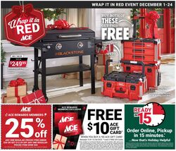 Weekly ad Ace Hardware 12/01/2023 - 12/24/2023