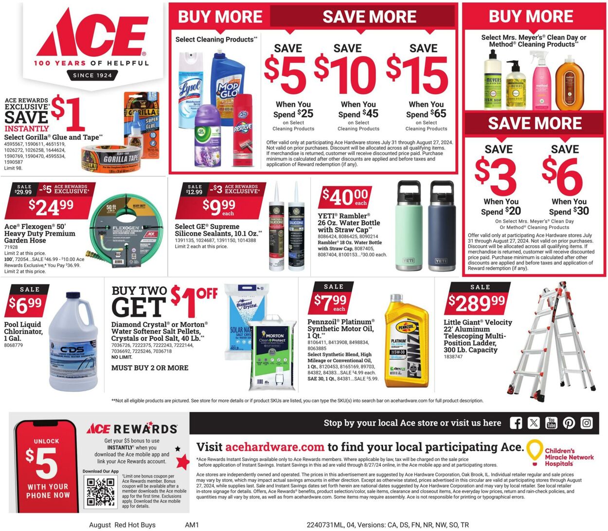 Weekly ad Ace Hardware 08/02/2024 - 08/04/2024