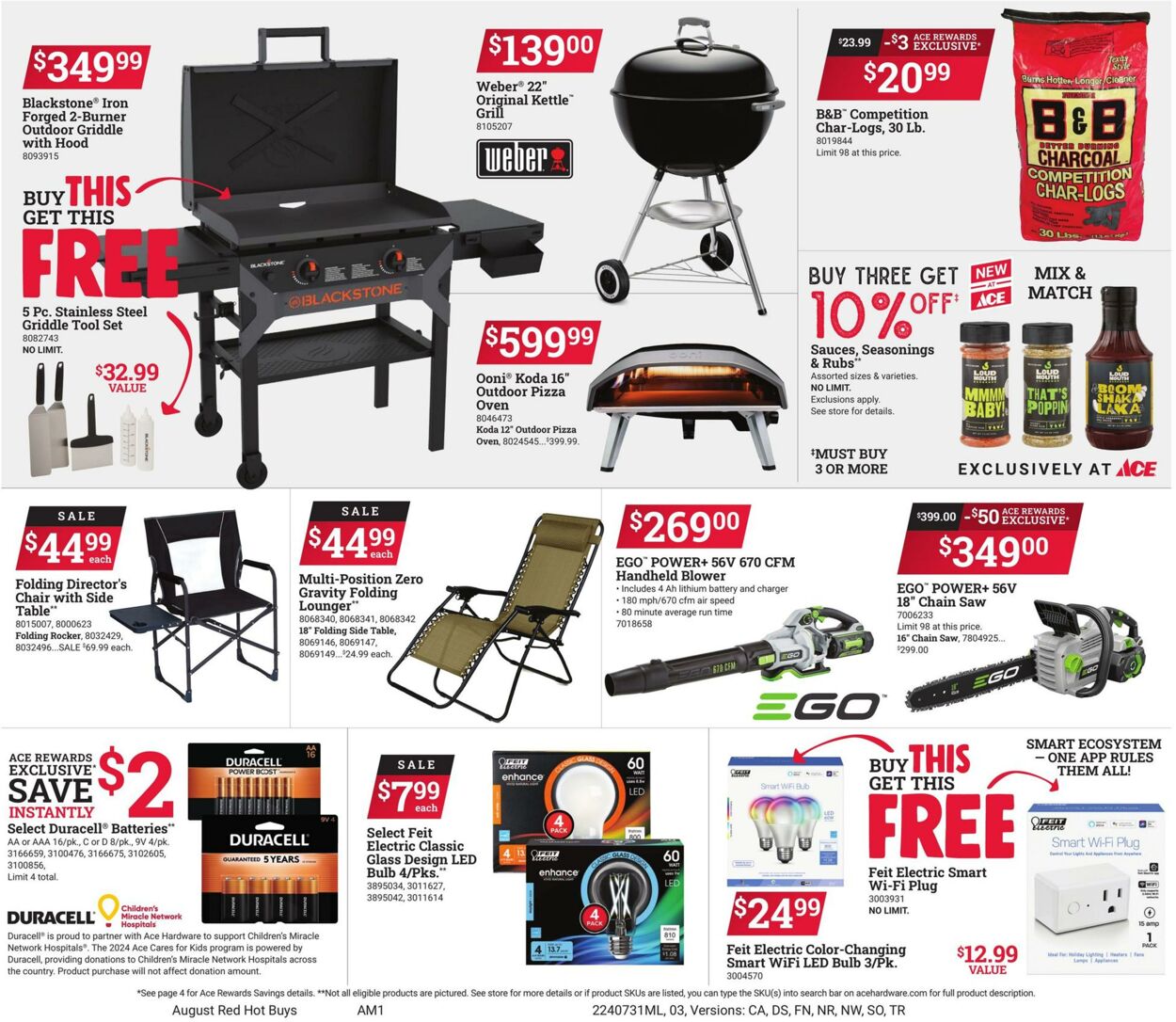 Weekly ad Ace Hardware 08/02/2024 - 08/04/2024