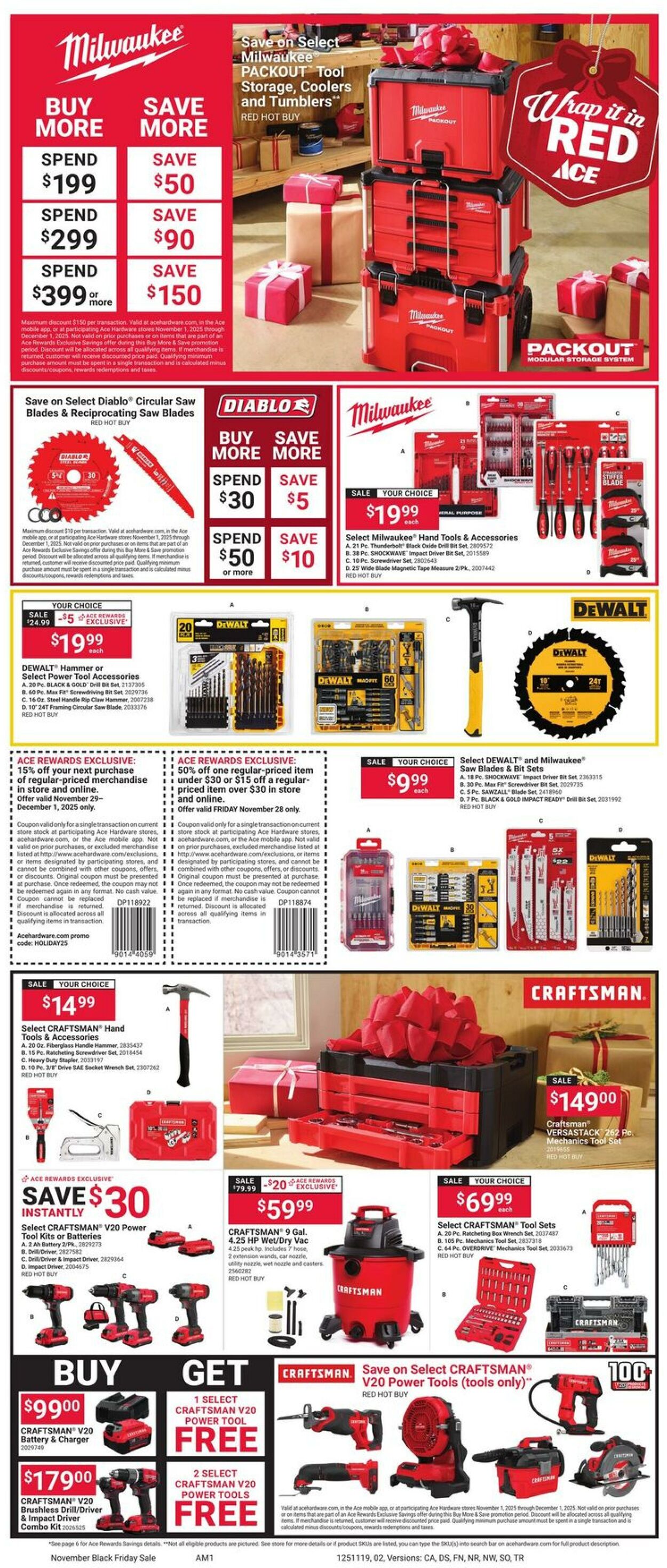 Weekly ad Ace Hardware 11/01/2025 - 12/01/2025