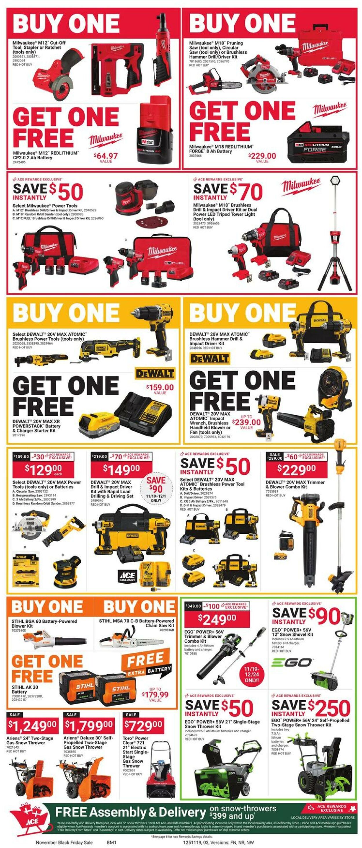 Weekly ad Ace Hardware 11/01/2025 - 12/01/2025