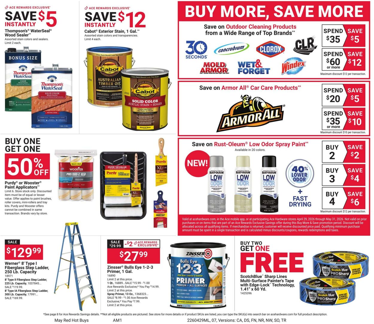 Weekly ad Ace Hardware 04/29/2026 - 05/31/2026