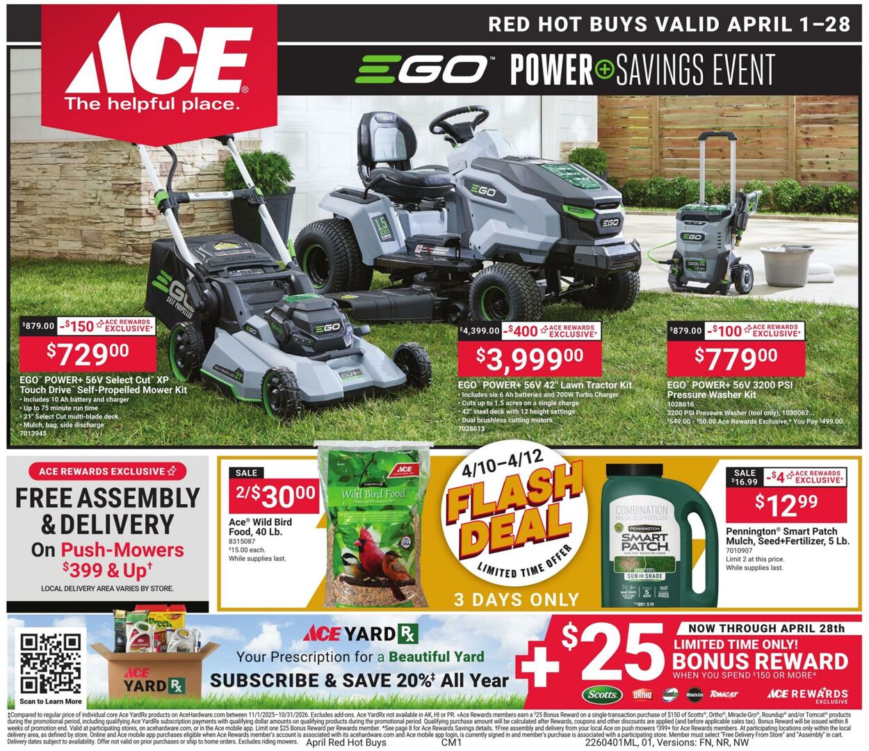 Weekly ad Ace Hardware 04/01/2026 - 04/28/2026
