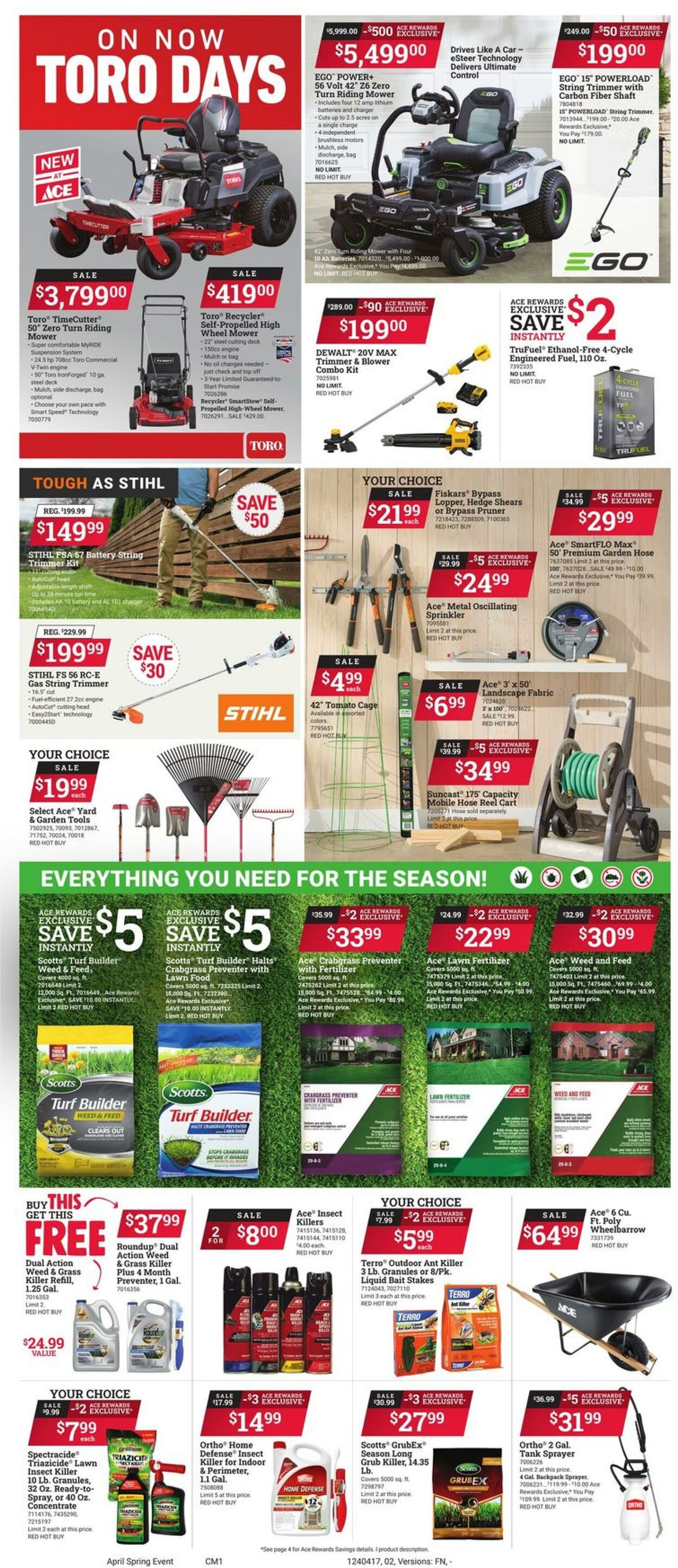 Weekly ad Ace Hardware 04/17/2024 - 04/30/2024