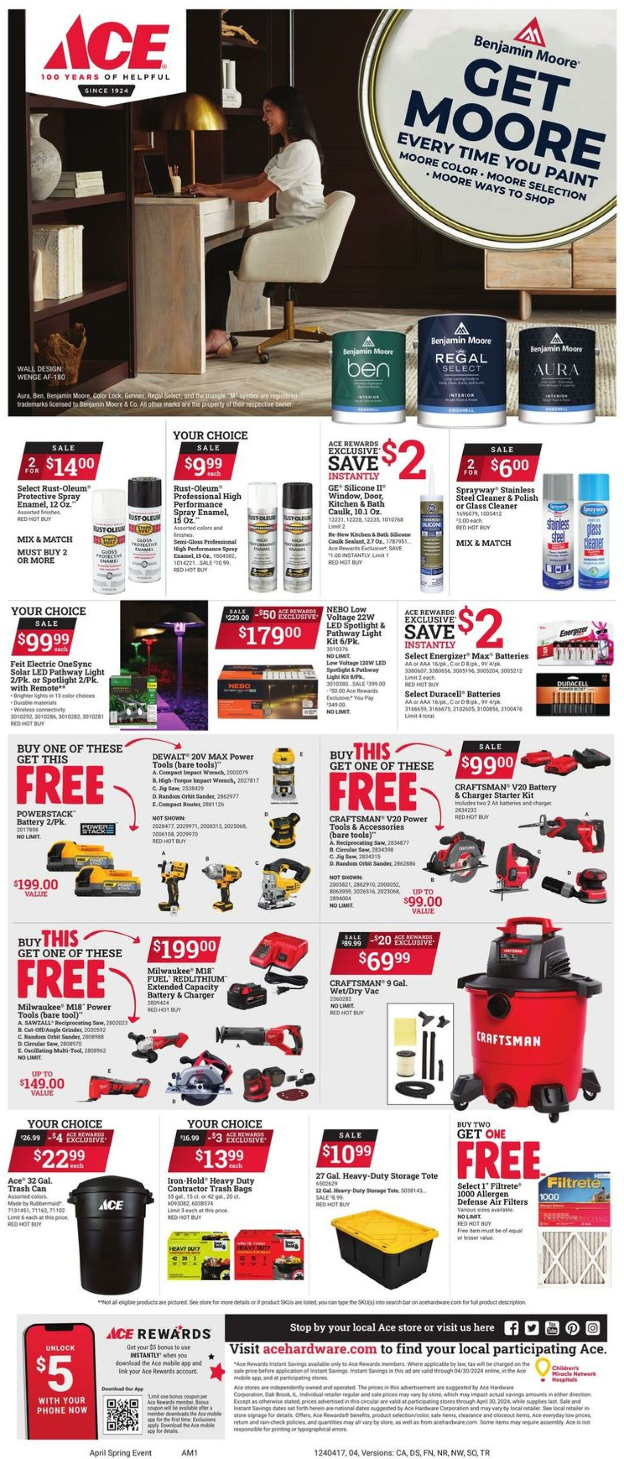 Weekly ad Ace Hardware 04/17/2024 - 04/30/2024