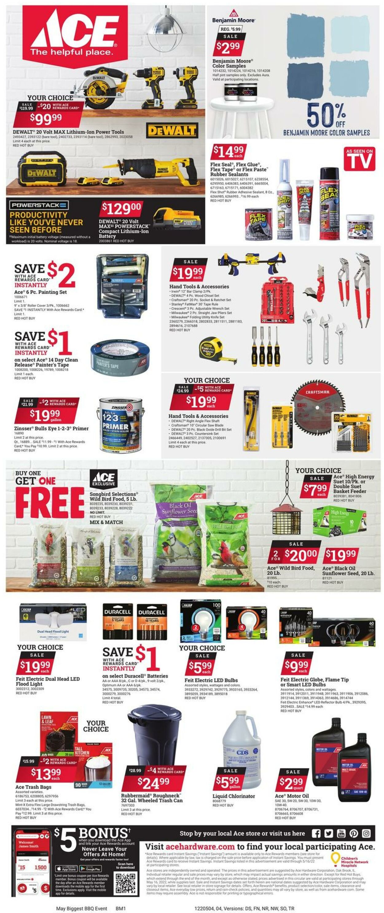 Weekly ad Ace Hardware 05/04/2022 - 05/16/2022