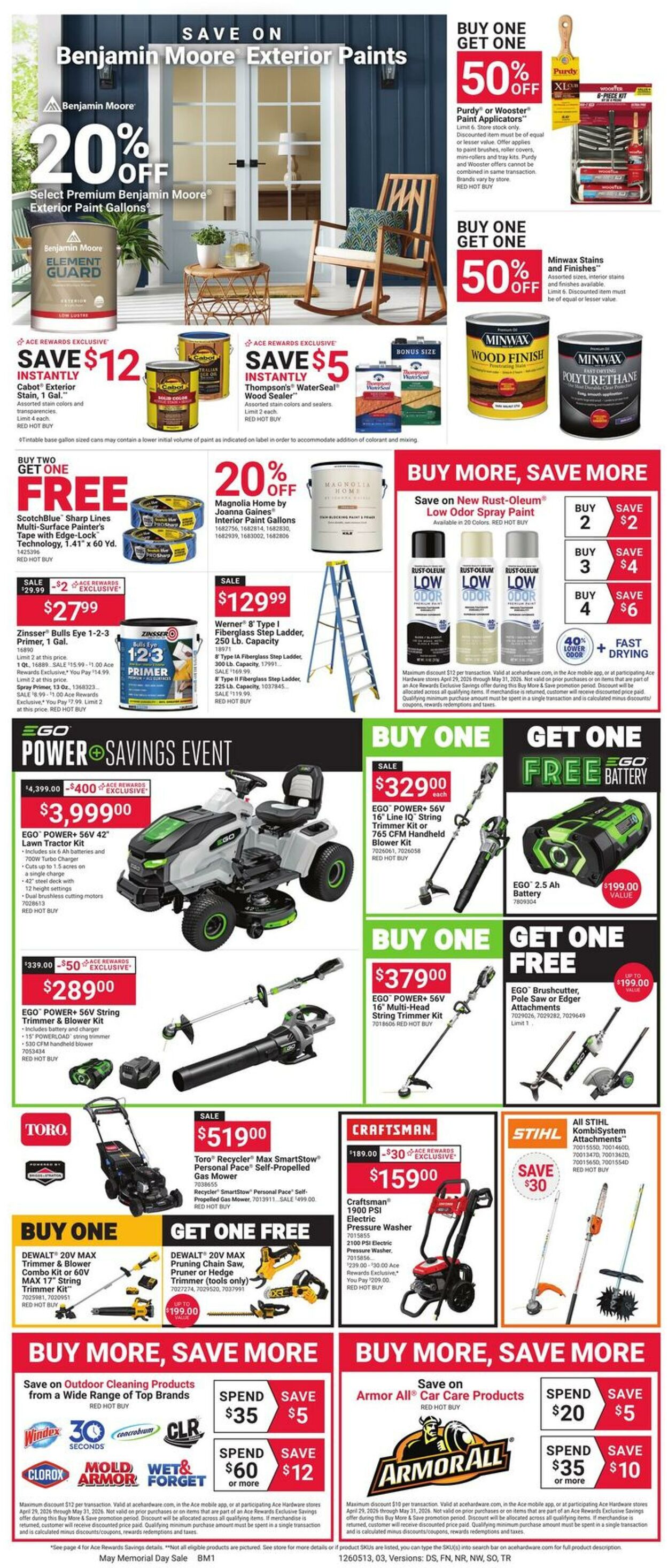 Weekly ad Ace Hardware 05/13/2026 - 05/25/2026