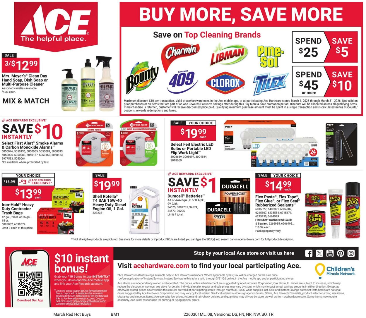 Weekly ad Ace Hardware 03/01/2026 - 03/31/2026