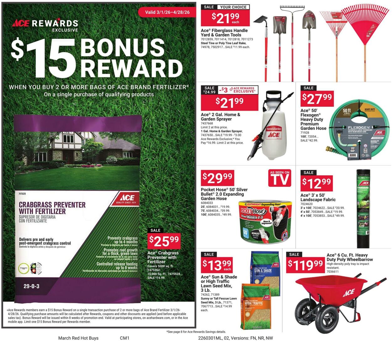 Weekly ad Ace Hardware 03/01/2026 - 03/31/2026
