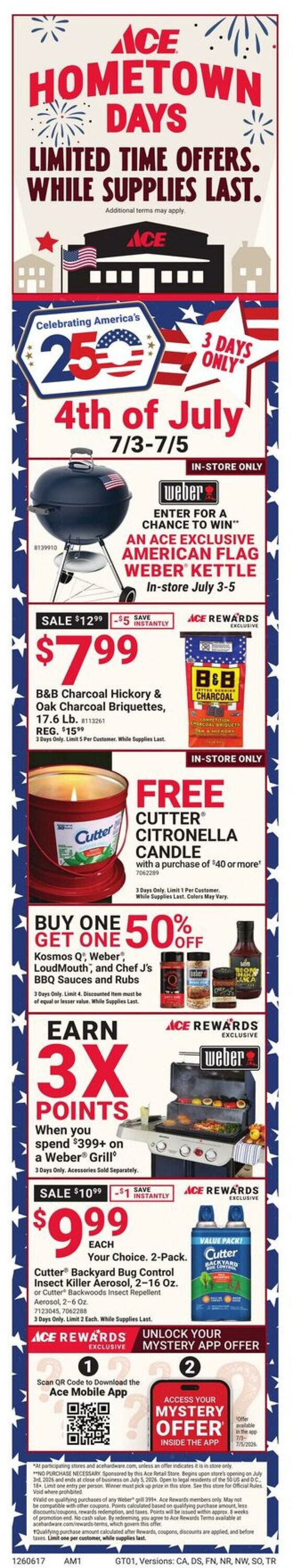 Weekly ad Ace Hardware 06/17/2026 - 06/30/2026