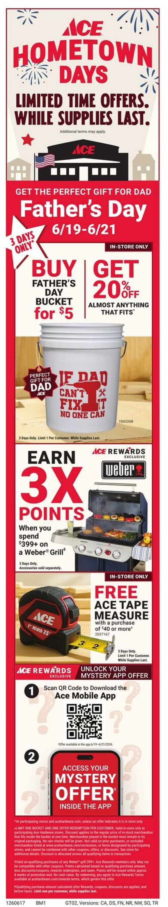 Weekly ad Ace Hardware 06/17/2026 - 06/30/2026