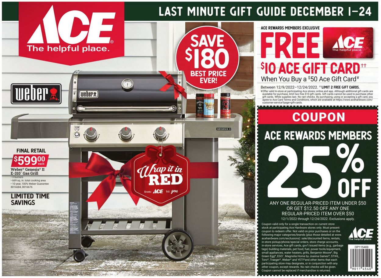Weekly ad Ace Hardware 12/09/2022 - 12/24/2022