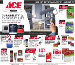 Weekly ad Ace Hardware 06/26/2024 - 07/30/2024