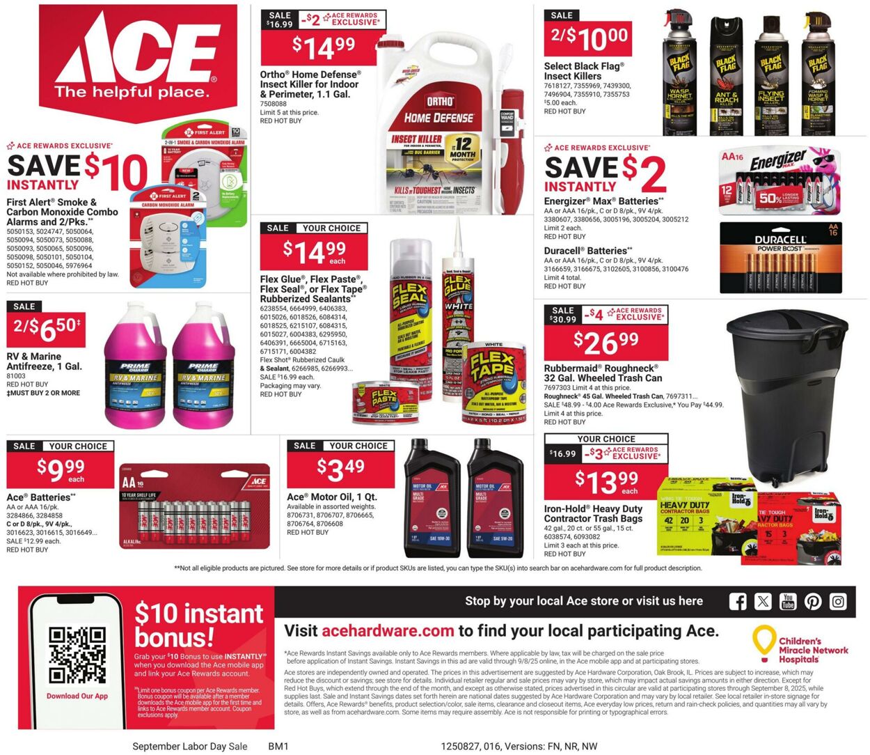 Weekly ad Ace Hardware 08/27/2025 - 09/08/2025