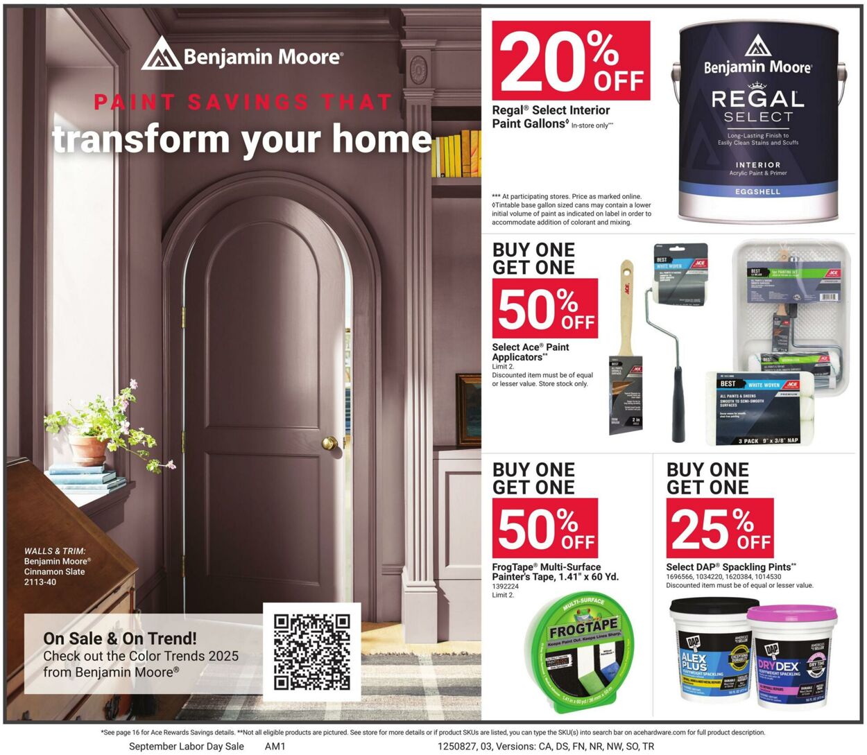 Weekly ad Ace Hardware 08/27/2025 - 09/08/2025