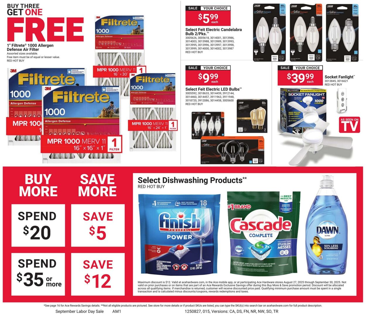 Weekly ad Ace Hardware 08/27/2025 - 09/08/2025