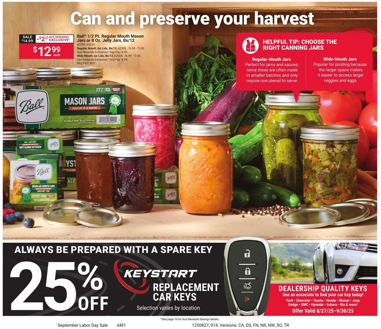 Weekly ad Ace Hardware 08/27/2025 - 09/08/2025