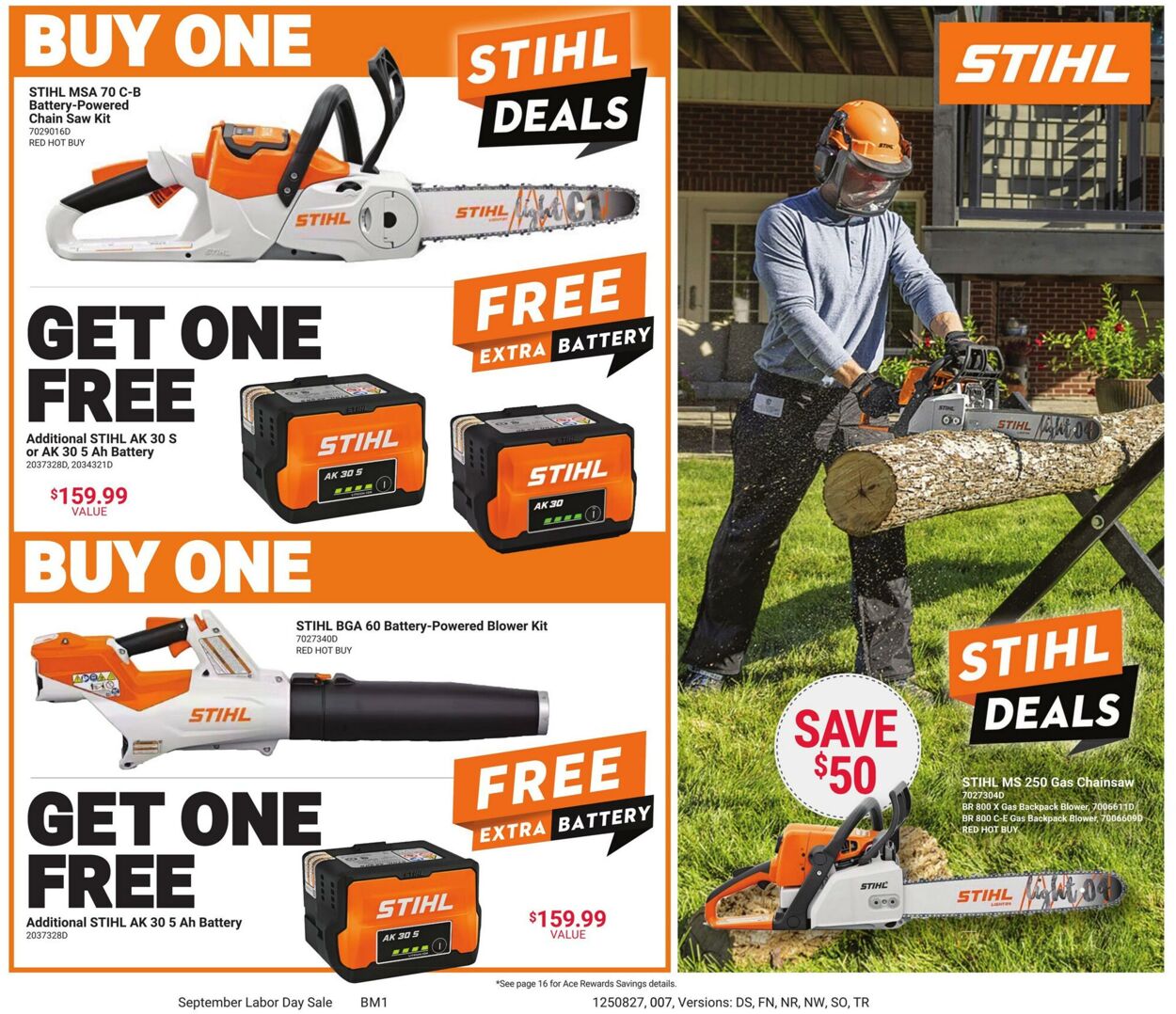 Weekly ad Ace Hardware 08/27/2025 - 09/08/2025
