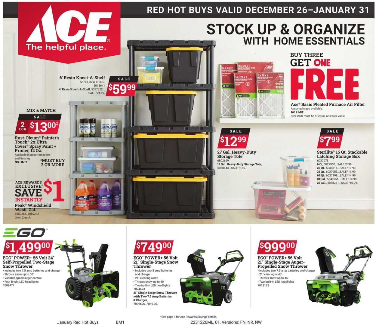 Weekly ad Ace Hardware 12/26/2023 - 01/31/2024