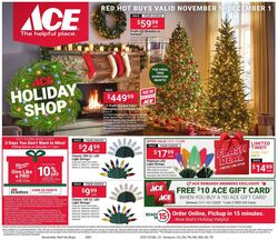 Weekly ad Ace Hardware 11/01/2025 - 12/01/2025