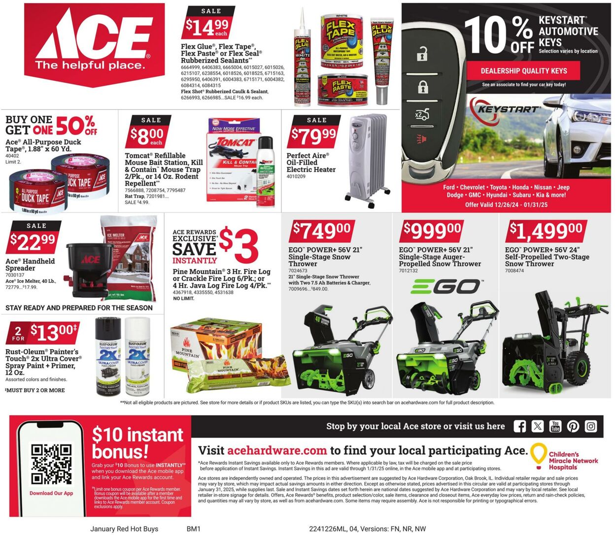 Weekly ad Ace Hardware 12/26/2024 - 01/31/2025