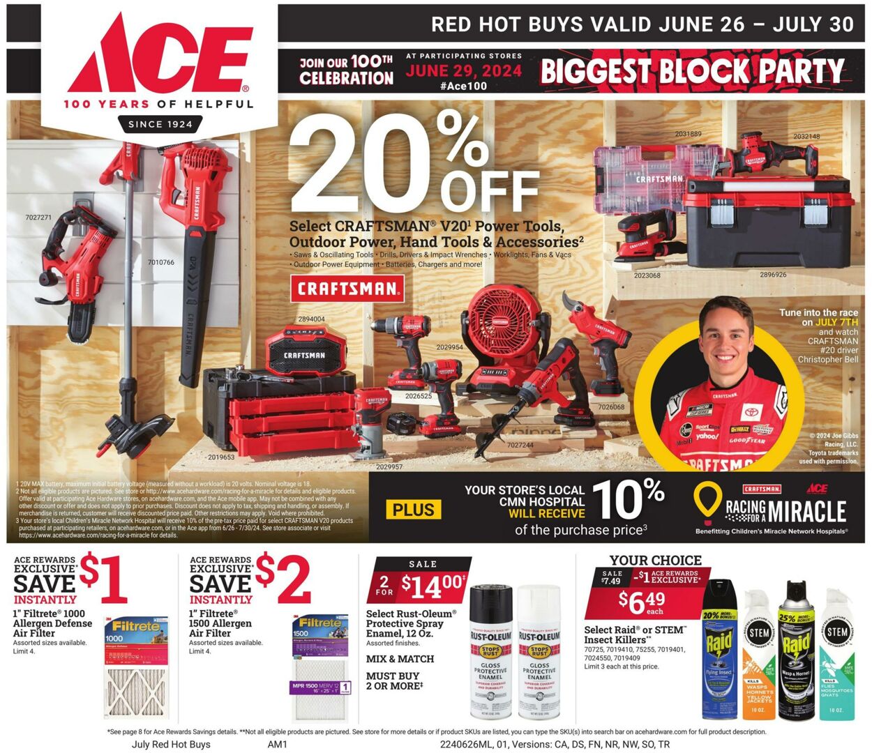 Weekly ad Ace Hardware 06/26/2024 - 07/30/2024