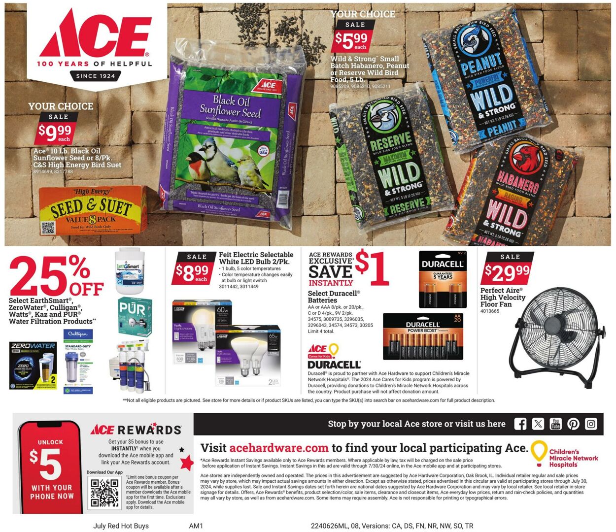 Weekly ad Ace Hardware 06/26/2024 - 07/30/2024