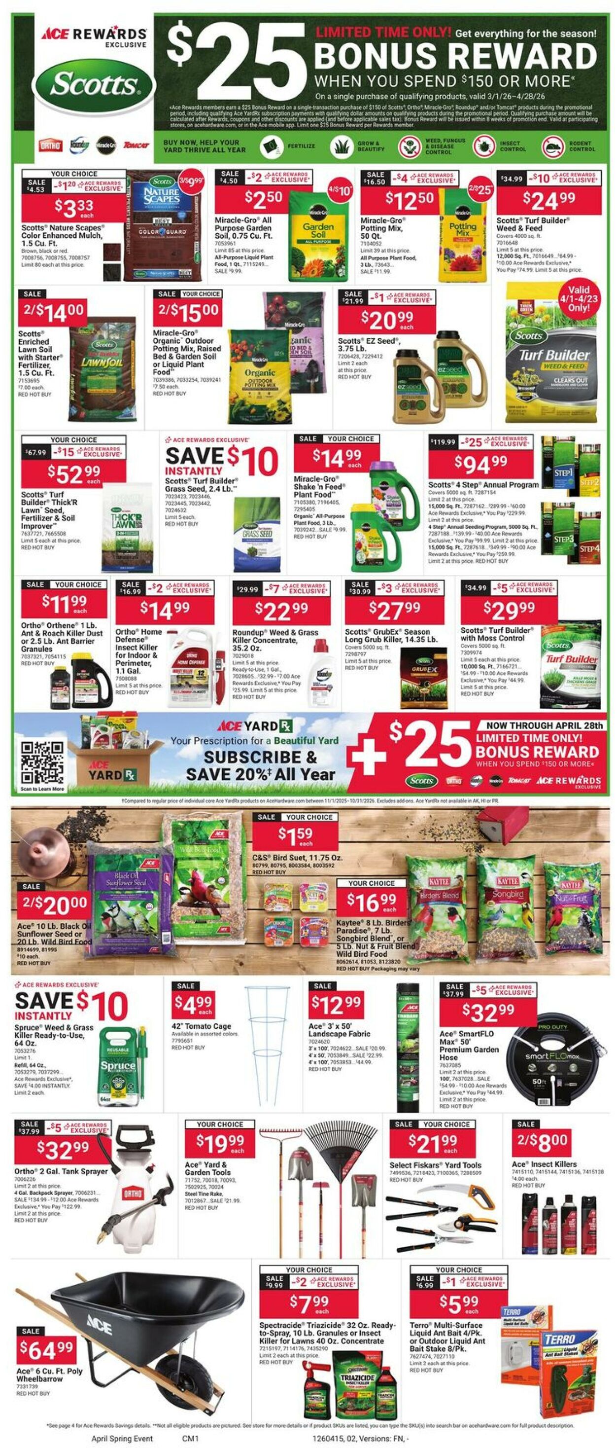 Weekly ad Ace Hardware 04/15/2026 - 04/28/2026