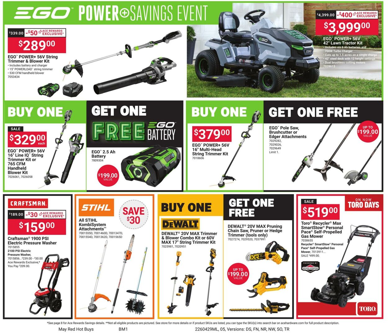 Weekly ad Ace Hardware 04/29/2026 - 05/31/2026