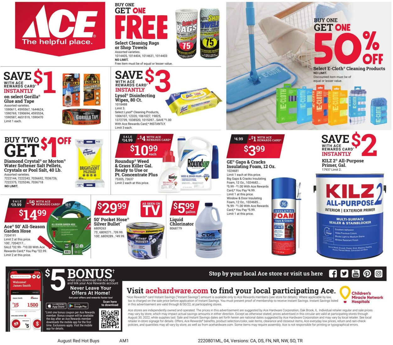 Weekly ad Ace Hardware 08/05/2022 - 08/07/2022