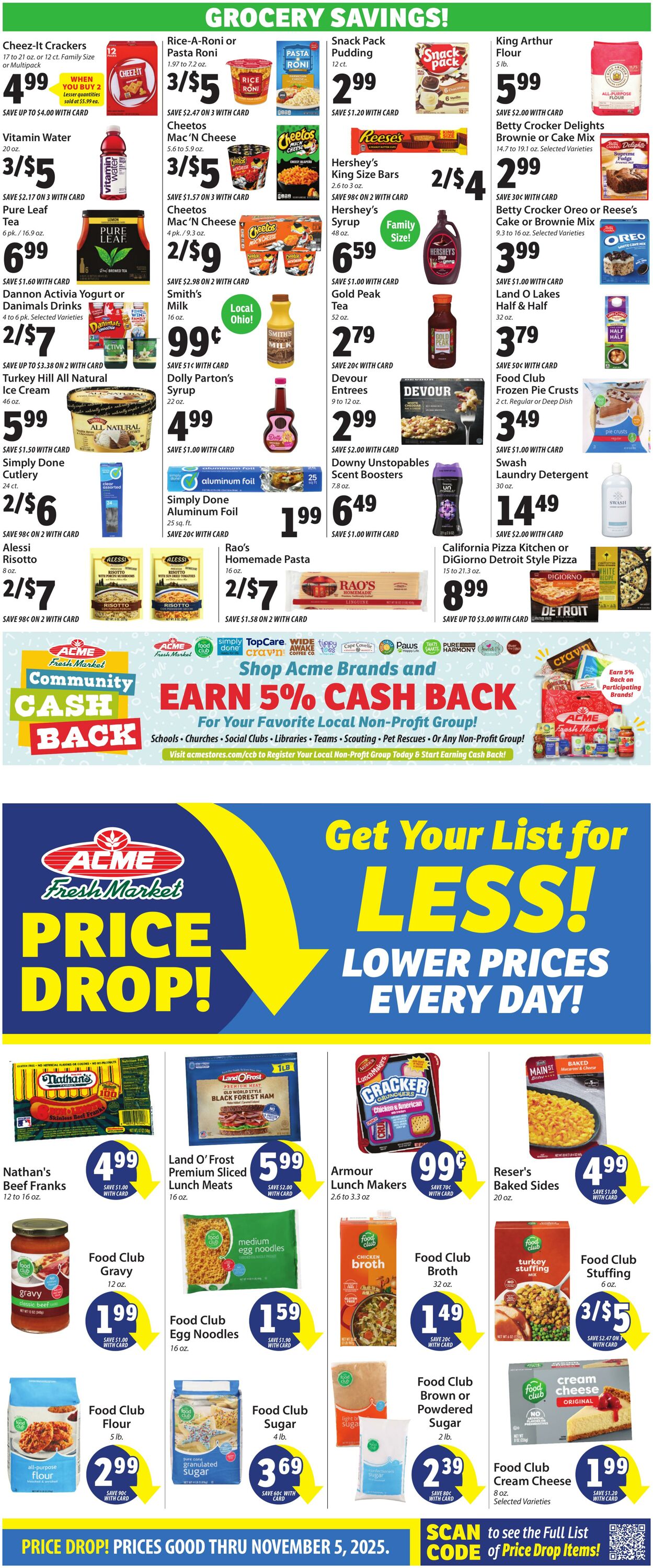 Weekly ad ACME Fresh Market 10/09/2025 - 10/15/2025