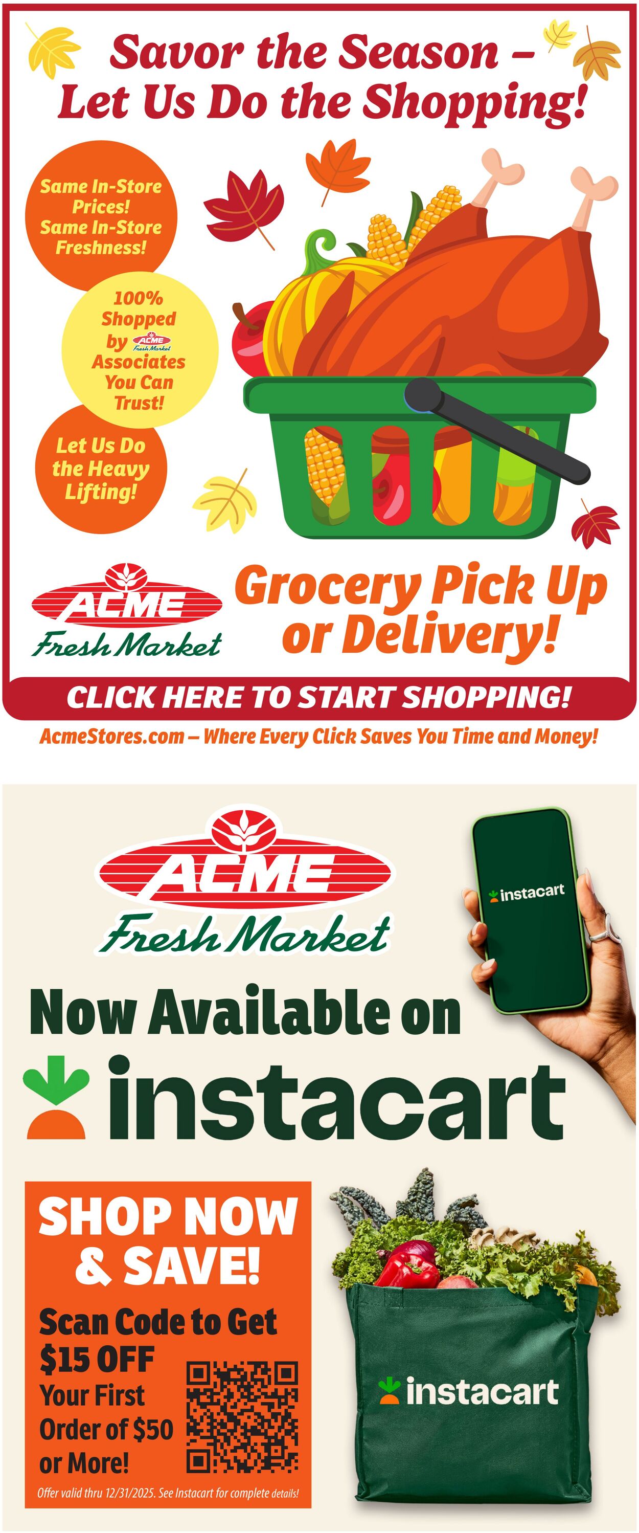 Weekly ad ACME Fresh Market 11/13/2025 - 11/19/2025