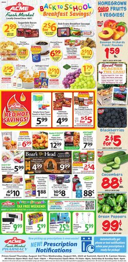 Weekly ad ACME Fresh Market 08/03/2023 - 08/09/2023