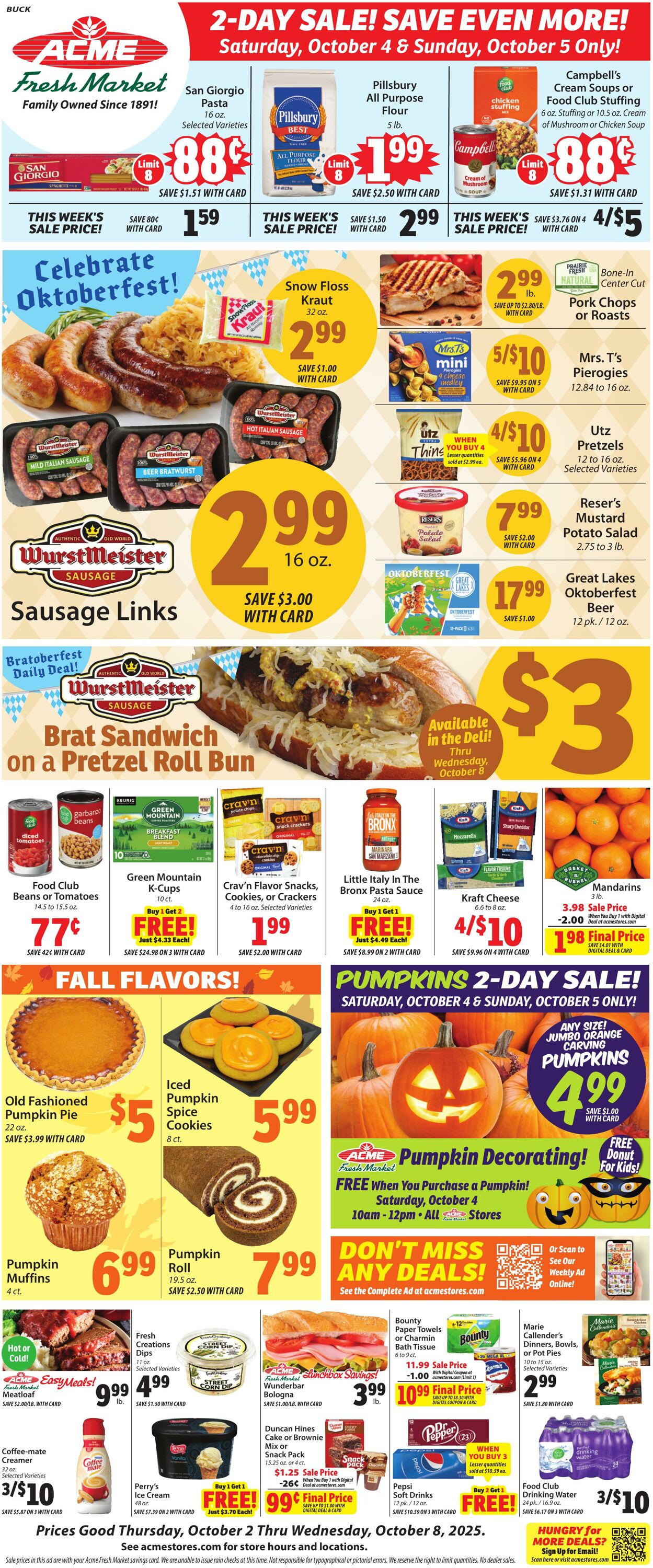 Weekly ad ACME Fresh Market 10/02/2025 - 10/08/2025