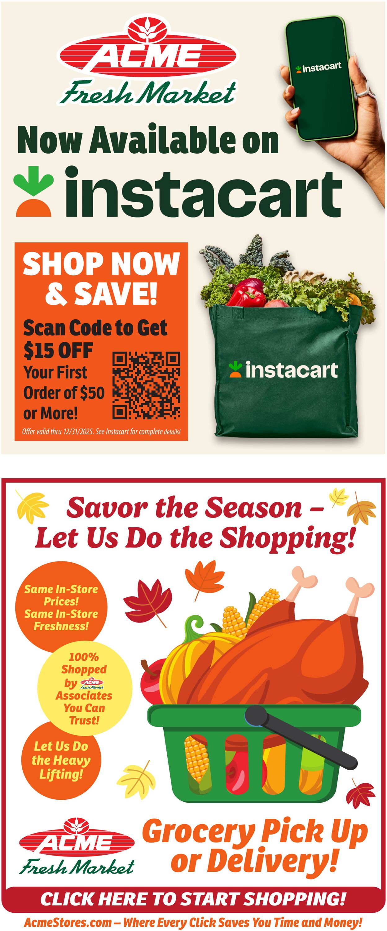 Weekly ad ACME Fresh Market 11/20/2025 - 11/26/2025